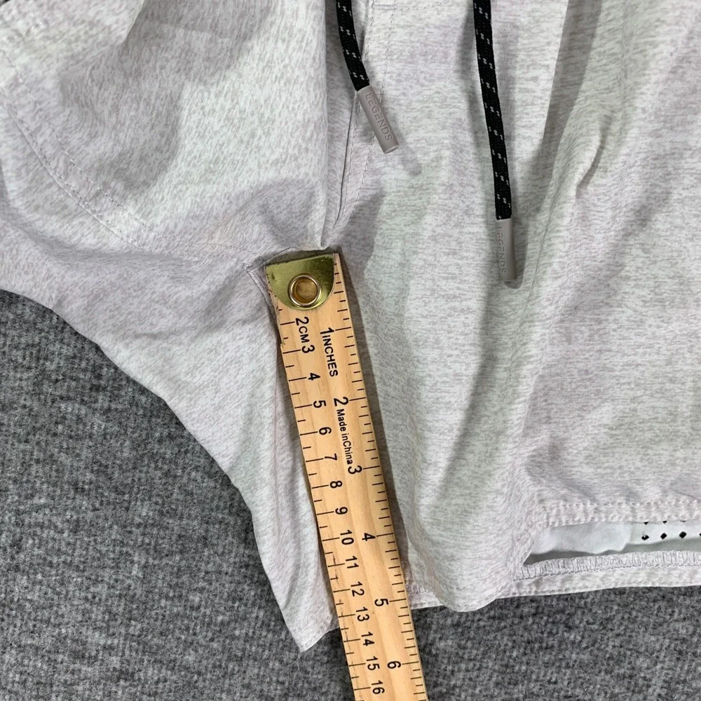 LEGENDS Luka Shorts Men Large Gray Liner 2 In 1 Performance Stretch Gym Running - Picture 6 of 9